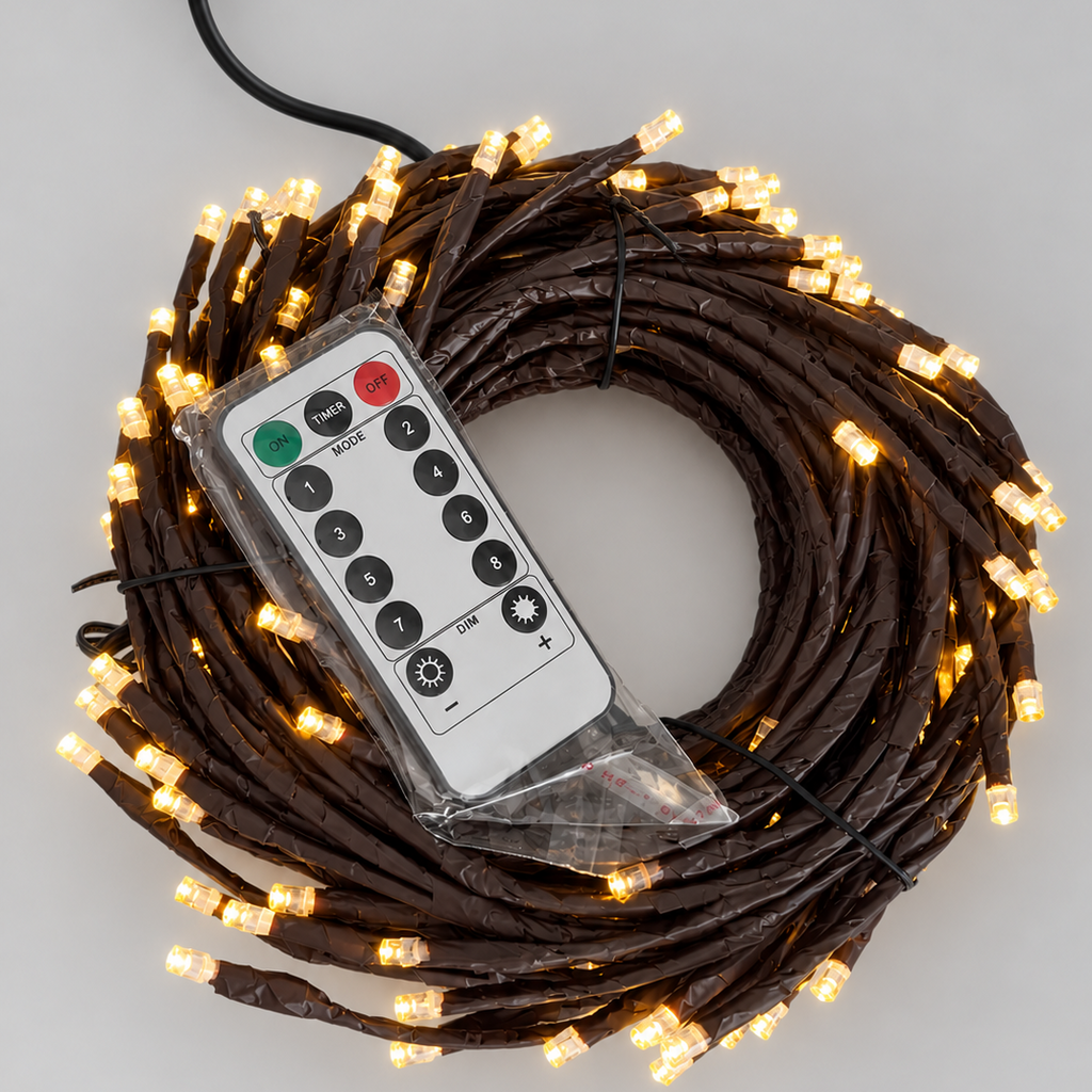 LED Šviečianti šaka su pulteliu (2,3 m)