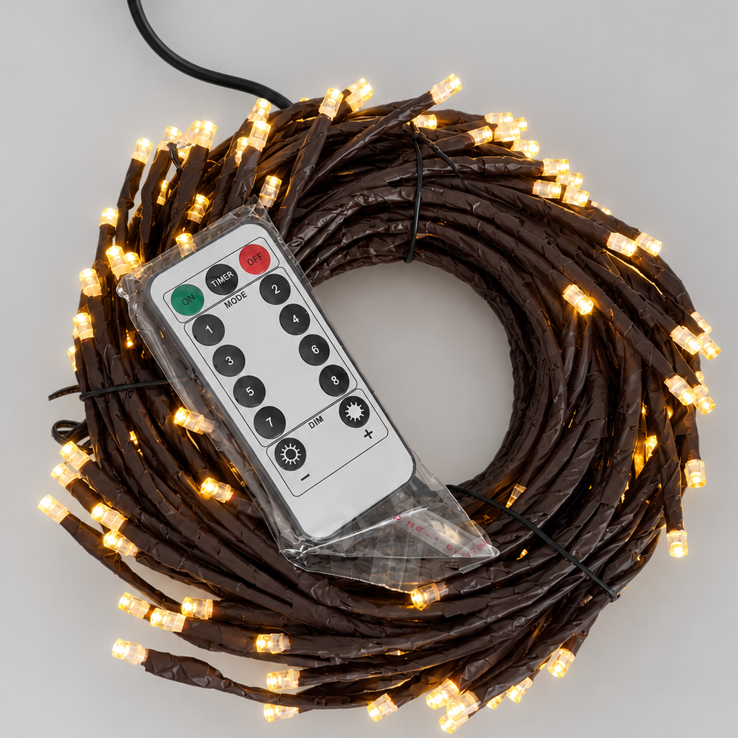 LED Šviečianti šaka su pulteliu (2,3 m)